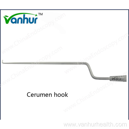 Otoscopy Instruments Curved Cerumen-Hook Ear Wax Hook